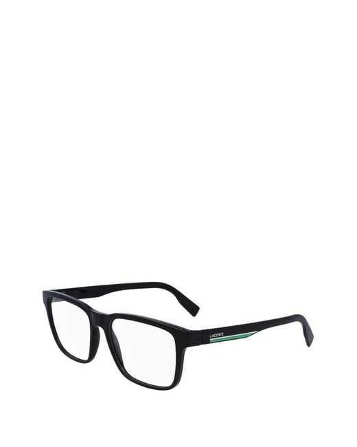 Lacoste Black Square-Frame Glasses for men