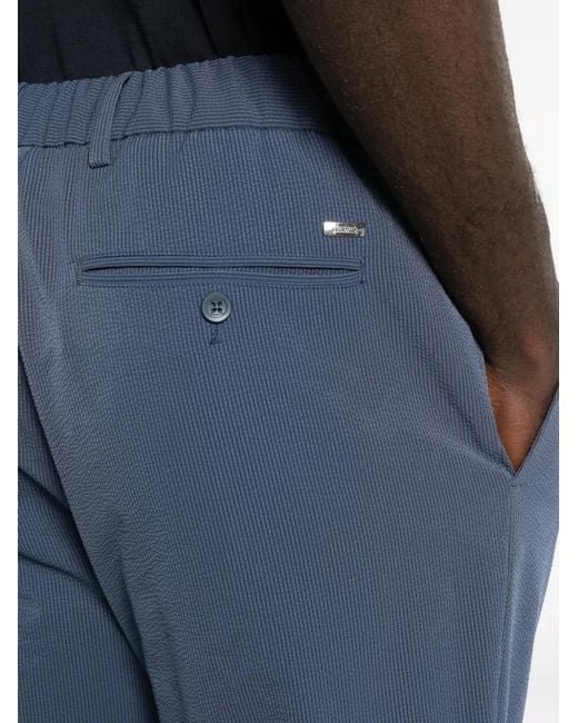 Herno Blue Elasticated Trousers for men