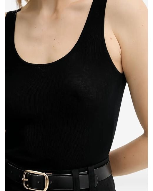 Marc O' Polo Black Scoop-Neck Top