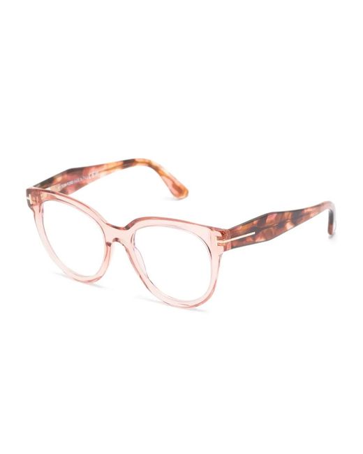 Tom Ford Pink Butterfly Acetate Optical Frames