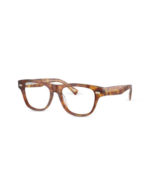 Brunello Cucinelli Brown Bc3005 Rectangle-Frame Glasses for men