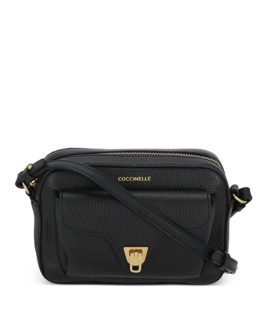 Coccinelle Black Large Beat Shoulder Bag