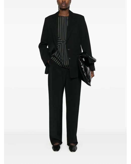 Vince Black Button-Fastening Cotton Jacket