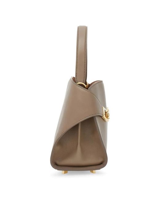 Ferragamo Metallic Hug Soft Bicolor Handbag (Xs)