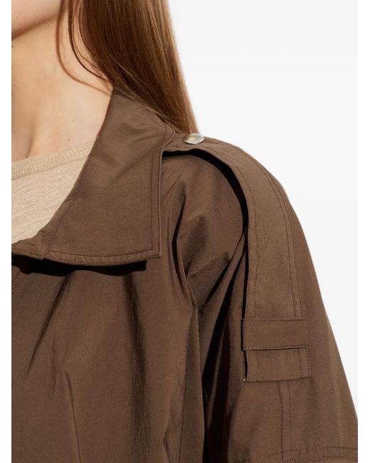 IRO Brown Epaulette-Detail Jacket