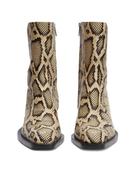 Jil Sander Brown Ankle Boots