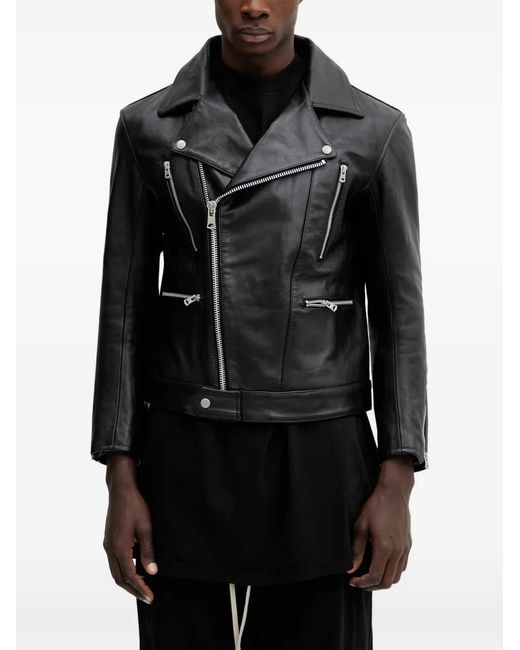 Neighborhood Black Biker Leather Jacket for men
