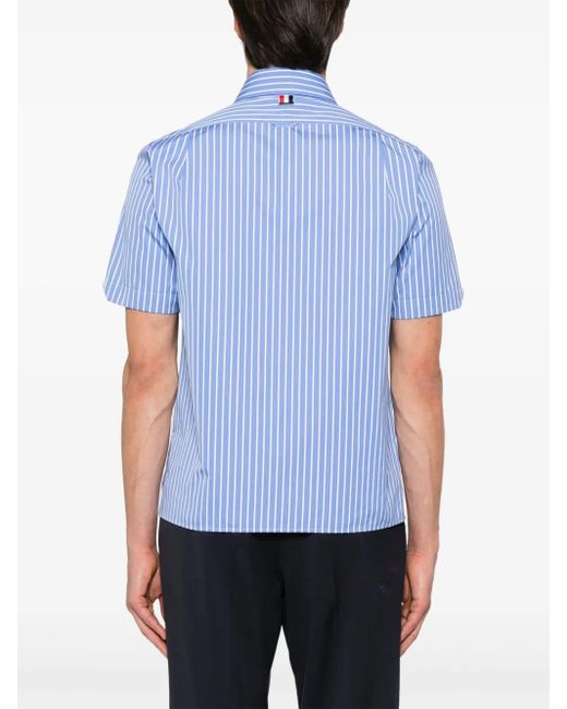 メンズ Thom Browne ストライプ シャツ Blue