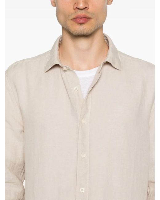 120% Lino Hemd Aus Leinen in White für Herren