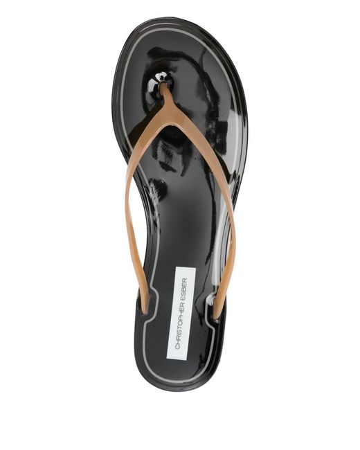 Christopher Esber White Jo Flip Flops
