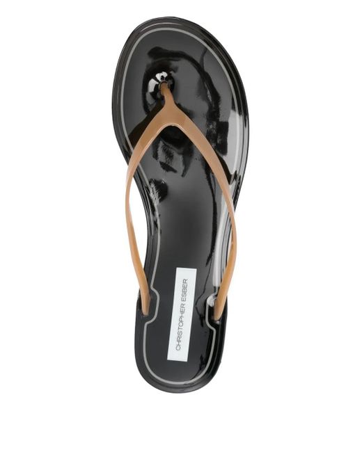 Christopher Esber White Jo Flip-Flops