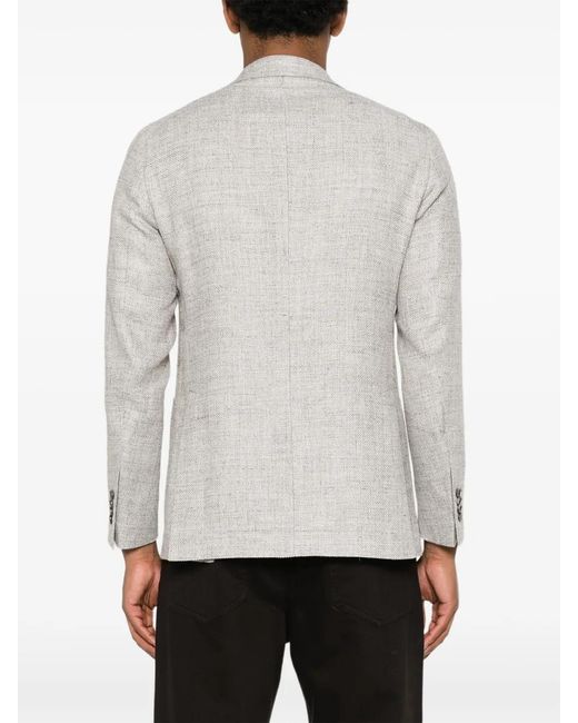 Tagliatore White Holland Single-Breasted Blazer for men