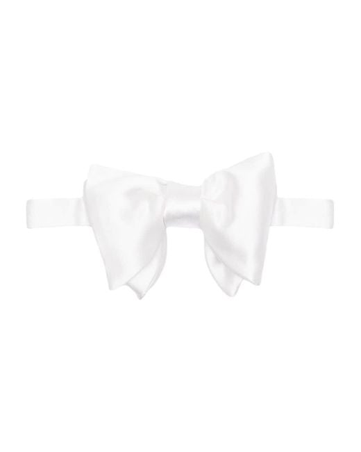 Tom Ford White Silk Bow Tie for men