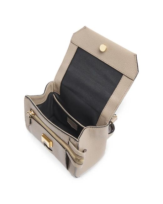 Lancel Gray Small Ninon Grained-Leather Cross Body Bag