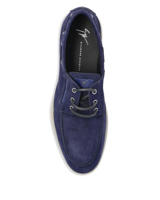 Giuseppe Zanotti Suède Bootschoenen in het Blue voor heren