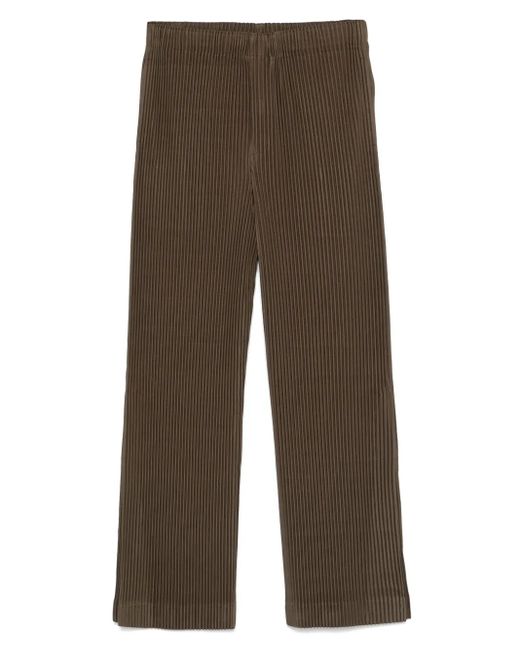 メンズ Homme Plissé Issey Miyake Corduroy Trousers Brown