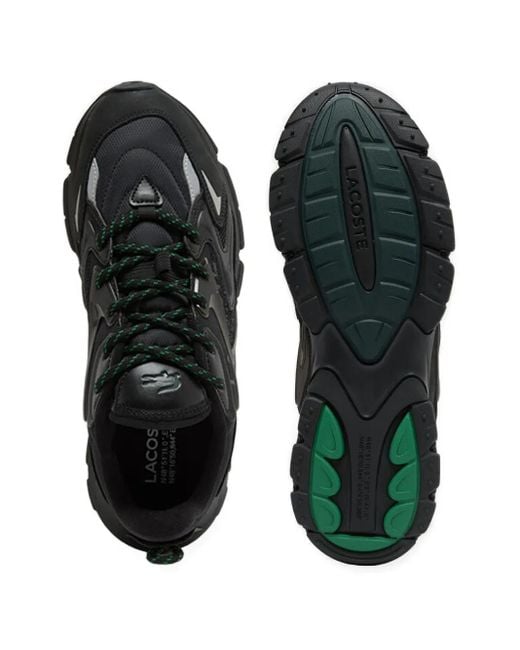 Lacoste Black Neo Tech Lace-Up Sneakers for men