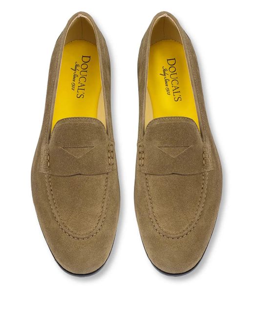 Doucal's Suède Loafers in het Brown