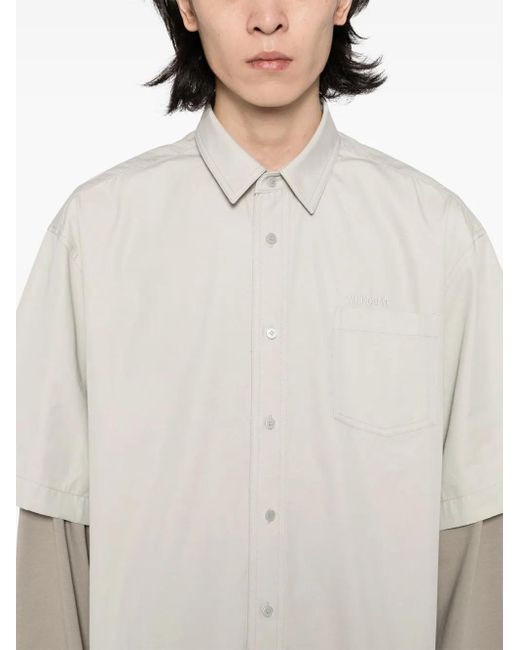we11done White Layered Shirt for men