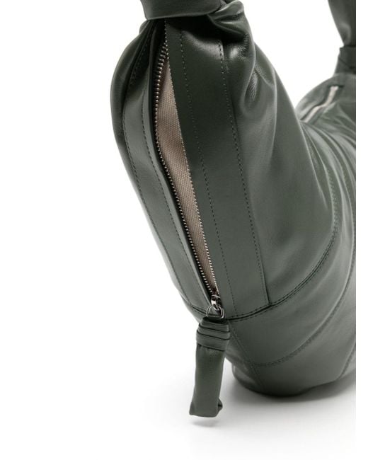 Lemaire Gray Large Croissant Nappa-leather Shoulder Bag