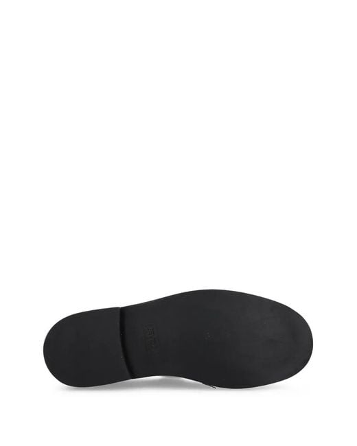 KENZO Brown Meari Buckle-Strap Leather Flats