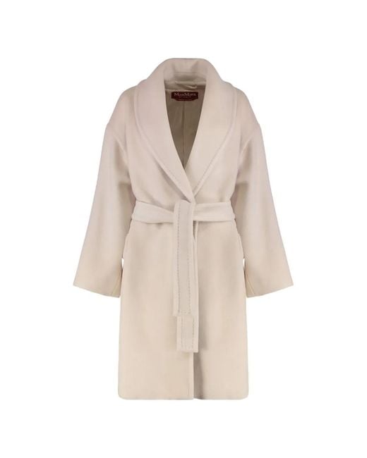 Max Mara Natural Cloruro Belted Coat