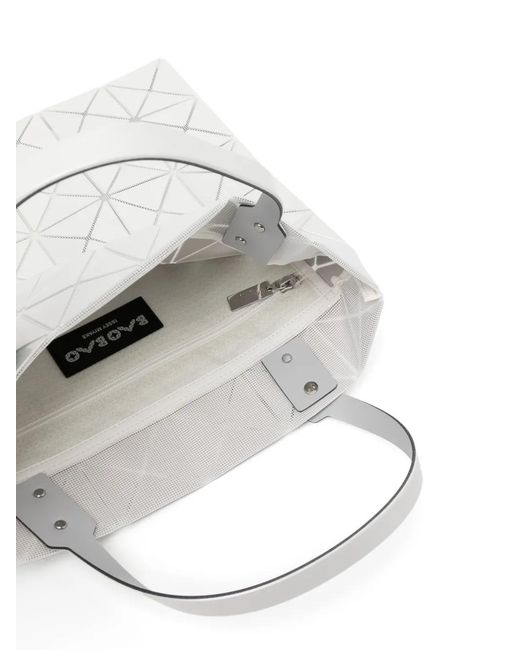 Issey Miyake White Lucent Metallic Tote Bag