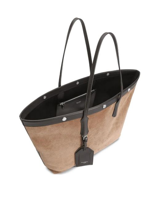 メンズ Dolce & Gabbana Atene スエード トートバッグ Brown