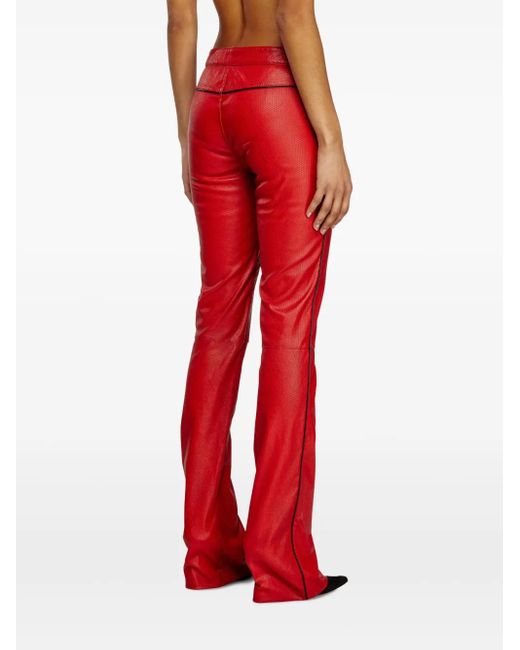 DIESEL Red L-Insey Trousers