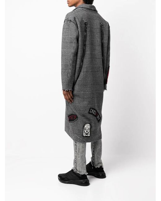 Haculla Gray Eternal Salvation Trench Coat for men