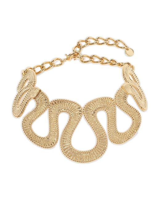 Collar Wave Carolina Herrera de color Metallic