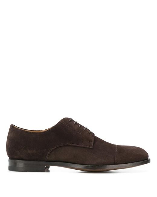 Scarosso Brown Derby Shoes for men