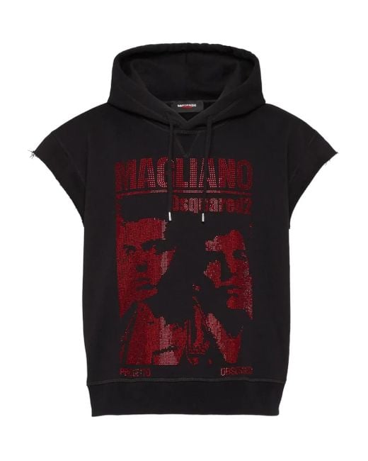 DSquared² Black X Magliano Adriana Hoodie for men