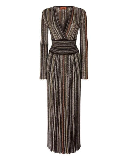 Missoni Black Stripe Embellished Dress