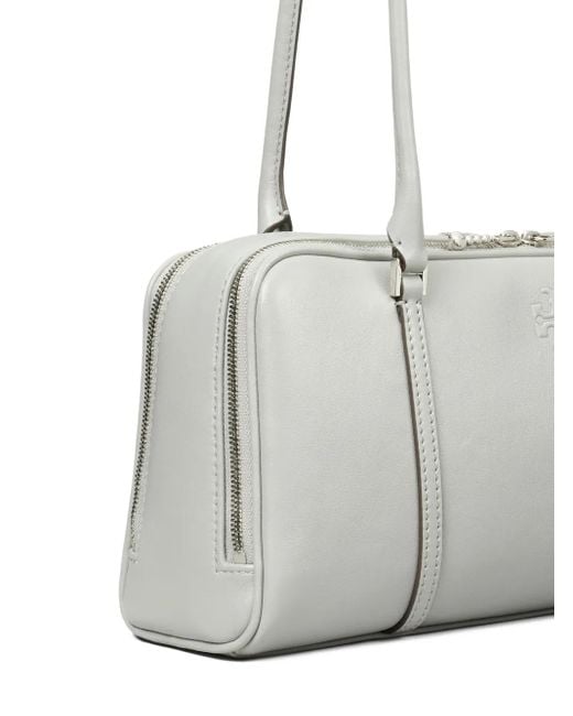 Tory Burch Gray Small Marshmallow Shoulder Bag