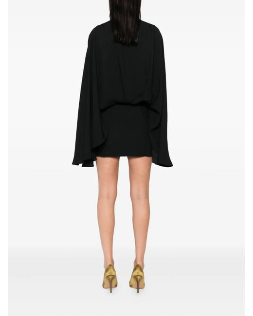 Robe Longue À Cape ‎Taller Marmo en coloris Black