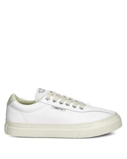 Stepney Workers Club Leren Sneakers in het White