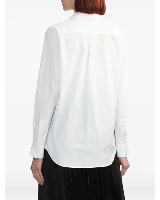 Comme des Garçons White Peter Pan-Collar Shirt