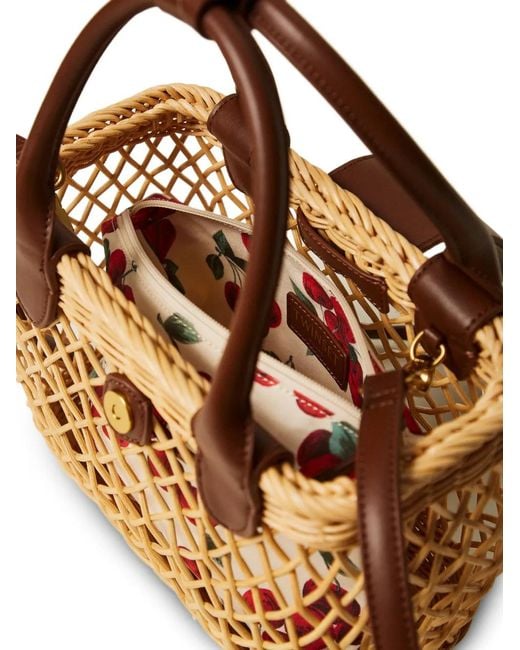 Twinset Brown Logo-Appliqué Bag
