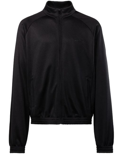 Reebok Black Piped-Trim Track Jacket for men