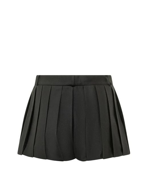 Coperni Black Pleated Shorts