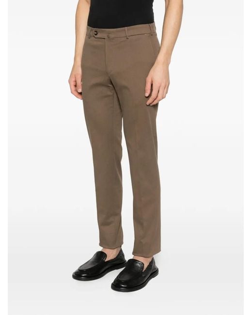 Slowear Brown Button Trousers for men