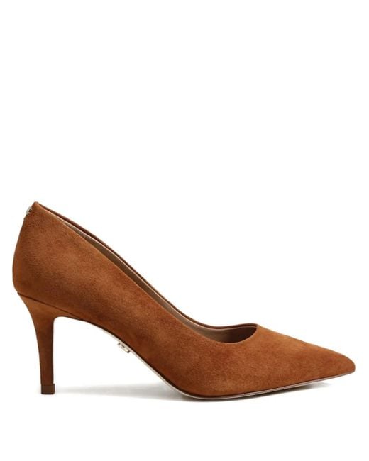 Sam Edelman Brown 70Mm Vienna Pointed-Toe Suede Pumps