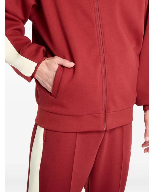 Karlkani Red Zip-Up Sweatshirt for men