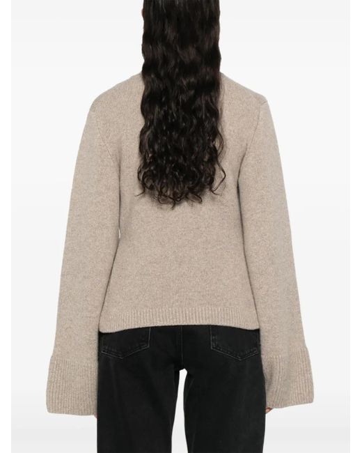Khaite Natural Scarlet Cardigan