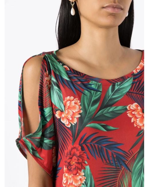Abito Corto Allat Con Stampa di Lygia & Nanny in Red