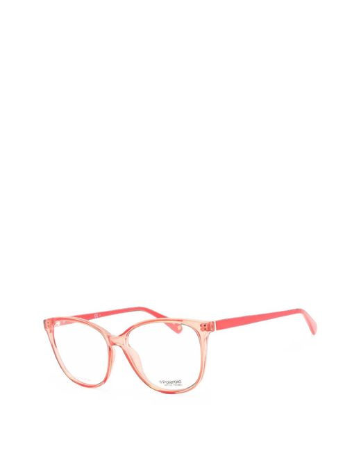 Polaroid Pink Rectangle-Frame Glasses