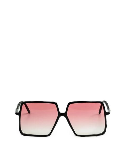 Kuboraum Pink L12 Square-Frame Sunglasses