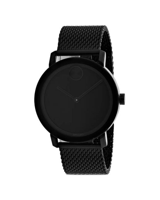Movado Black Bold Mesh-Strap 40Mm Watch for men