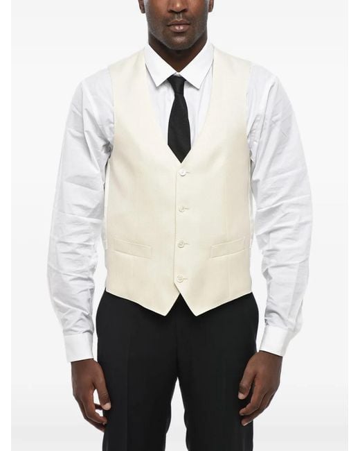 Corneliani White Academy Waistcoat for men